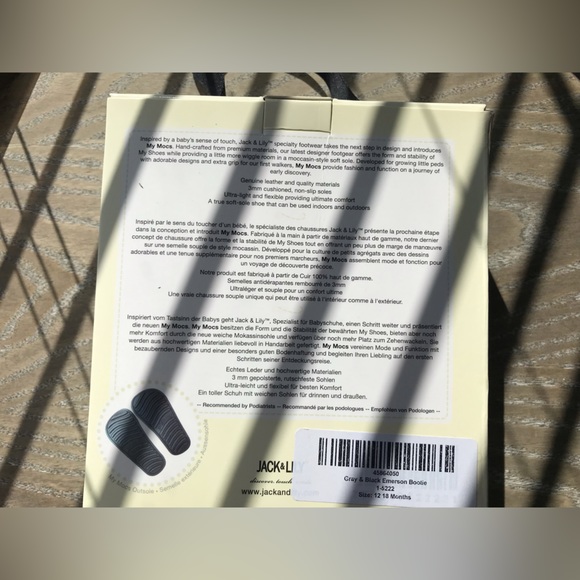 My Mocs Jack & Lily 12-18 months US Size 4.5-5.0 length (in/cm) 4.75” /12 cm NIB - Picture 3 of 4